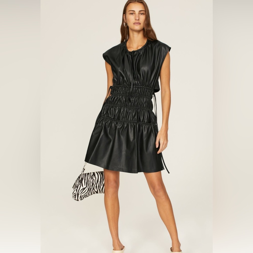Proenza Schouler White Label Faux Leather Mini Dress - Picture 7 of 8